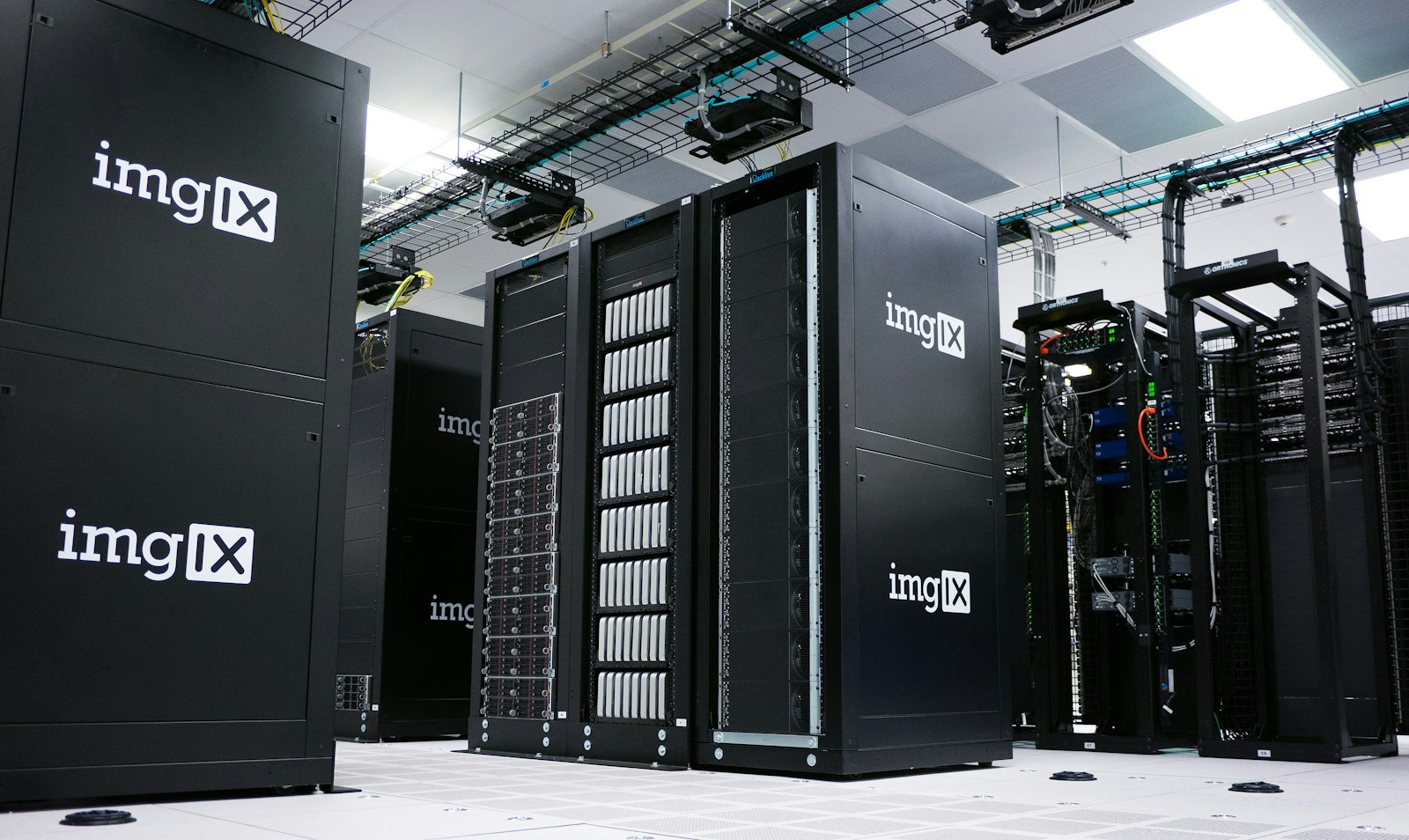 Server racks in a data center